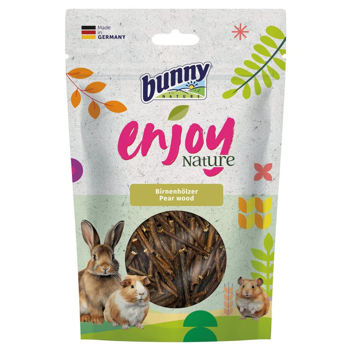 Bunny Snacks Enjoy Nature Madera De Peral 6 paquetes 100g