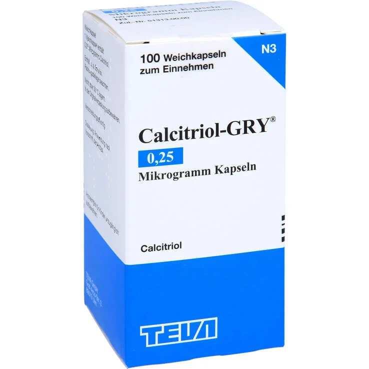 Calcitriol Gry 0,25 Mikrogramm Kapseln, 100 St