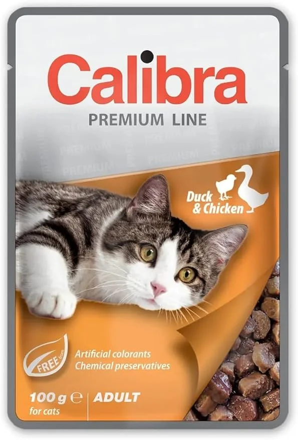 Calibra Cat Adult Pouch Pato Pollo 24x100g