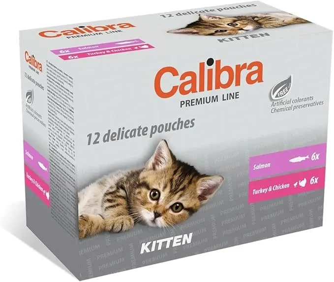 Calibra Cat Kitten Pouch Multipack Feuchtfutter 12x100g