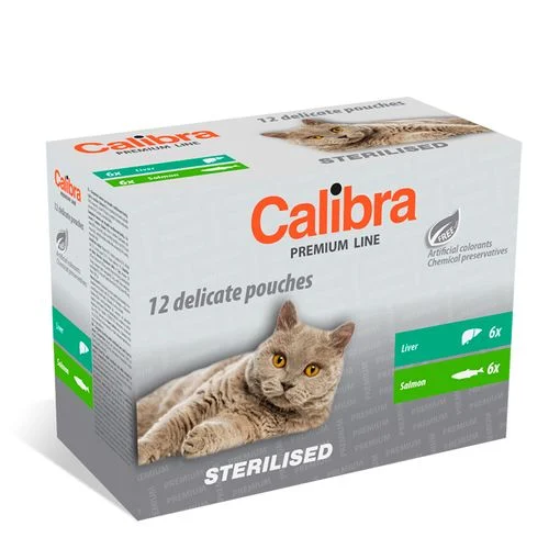 Calibra Cat Sterilised Pouch Multipack 12x100g