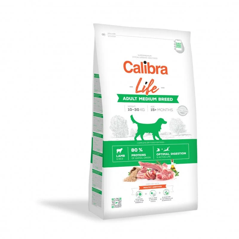 Calibra Dog Life Adult Medium Breed Cordero 12kg