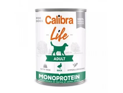 Calibra Dog Life Dose Adult Ente und Reis 6x400g