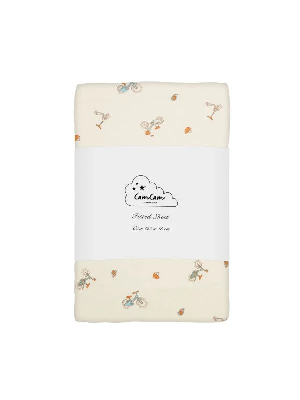 Cam Cam Copenhagen Bicycles Spannbettlaken - 60 x 120 cm