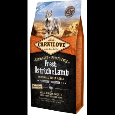Carnilove Canine Adult Small Avestruz y Cordero 6kg