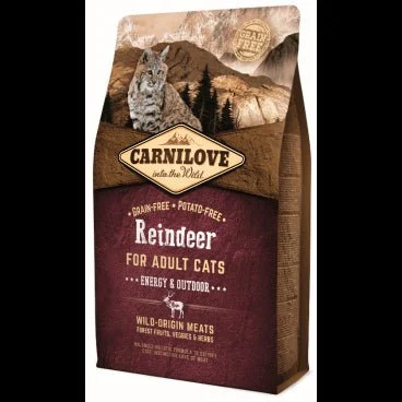 Carnilove Feline Adult Reno Energy Outdoor Trockenfutter für Katzen 2Kg