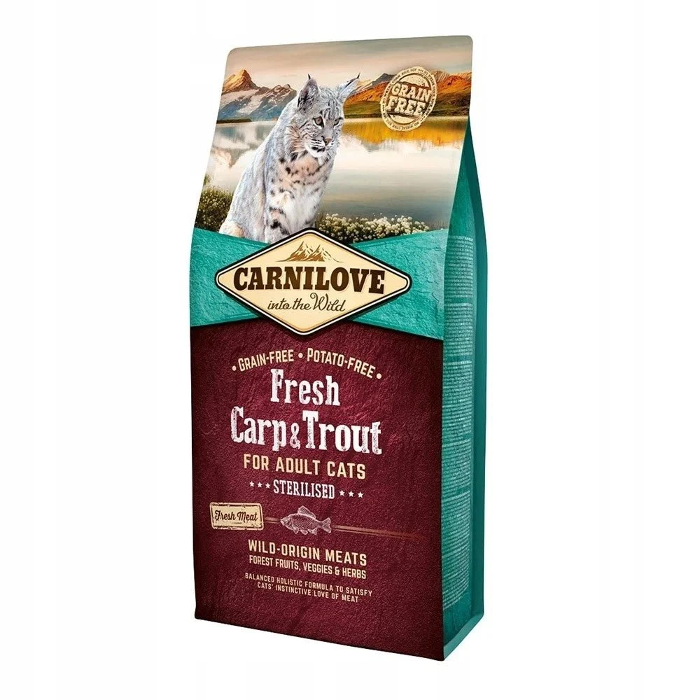 Carnilove Feline Adult Sterilisiert Trockenfutter Fisch 6Kg