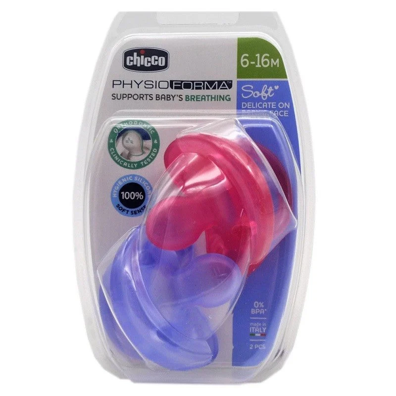 CHICCO 2xPhysio Soft Silikon Schnuller Rosa 6-16m (Todogoma)