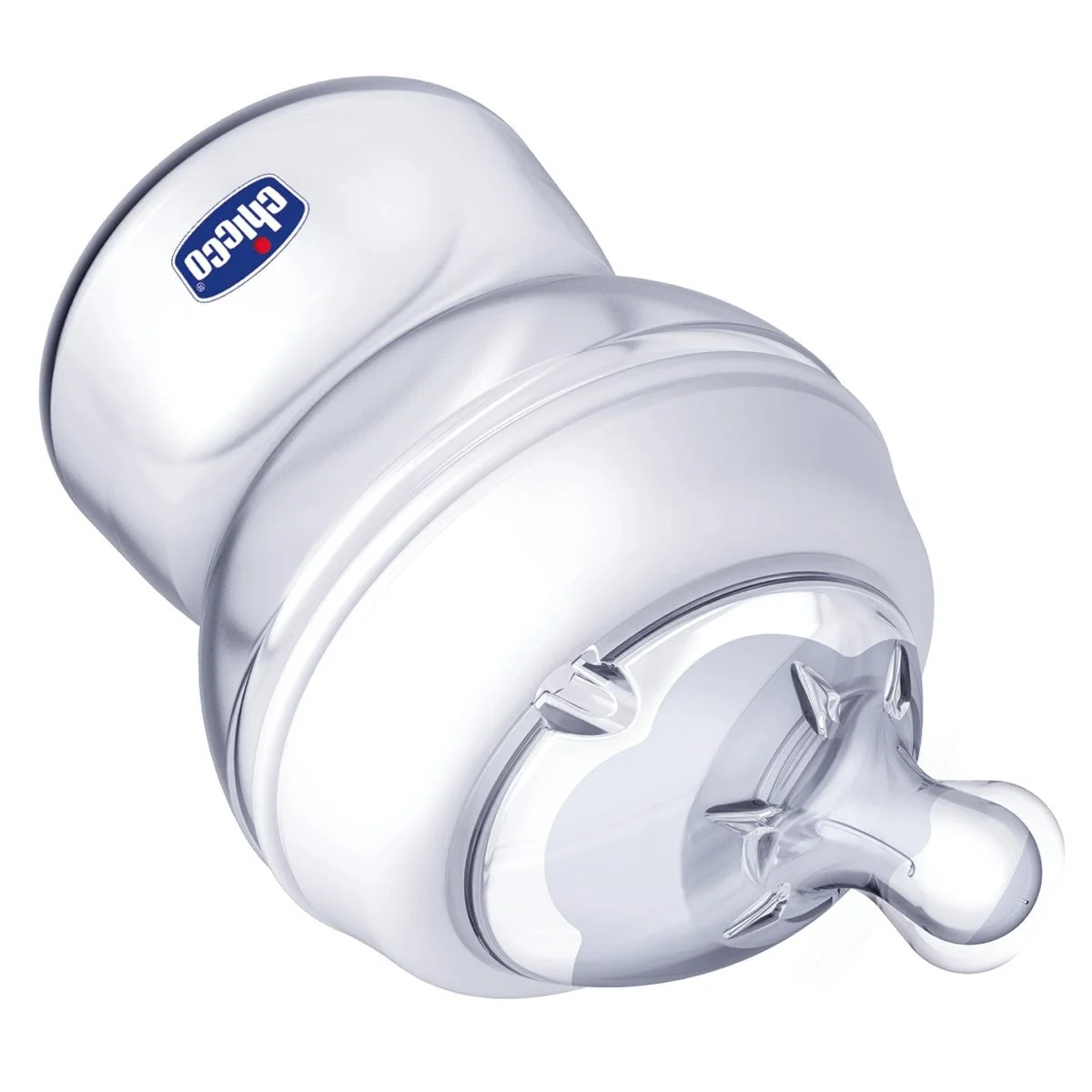 CHICCO Natural Feeling Babyflasche, schräger Sauger, mittlerer Durchfluss, 250 ml