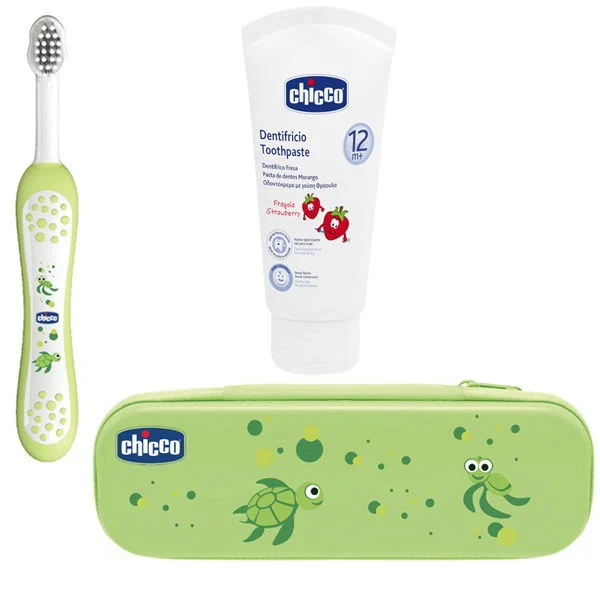 ChiccoZahnpflegeset Grün