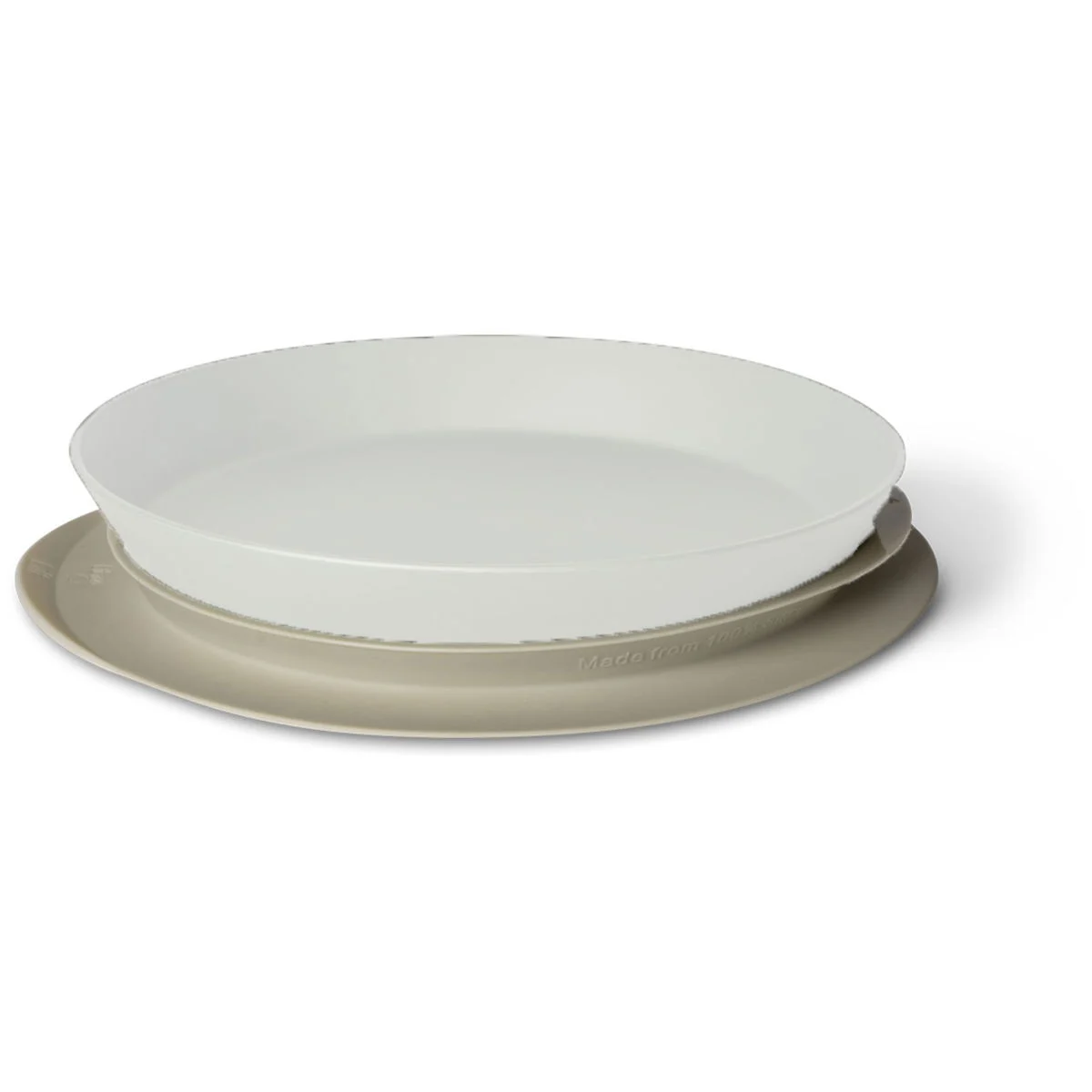 CitronSilikon Saugnapf für Teller grey