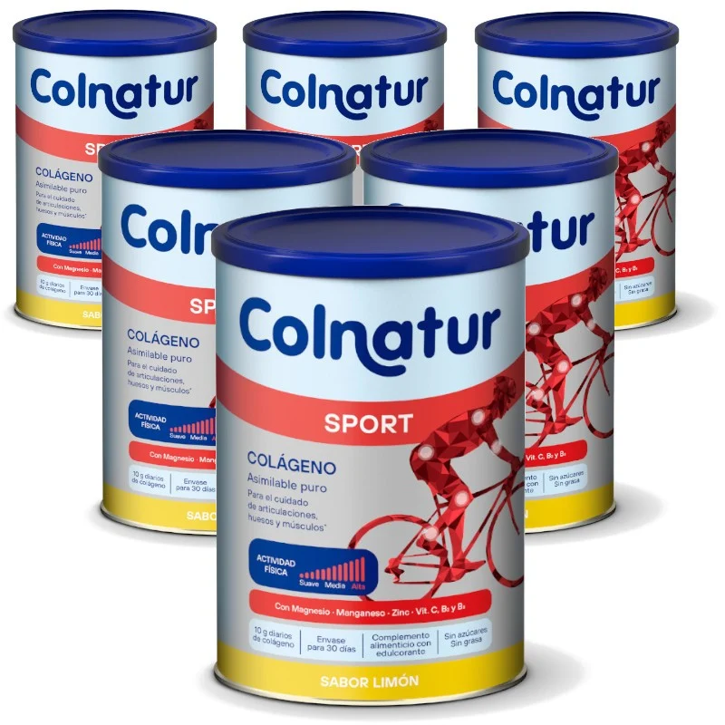 COLNATUR Sport Zitronenlösliches Kollagen PACK 6x360g