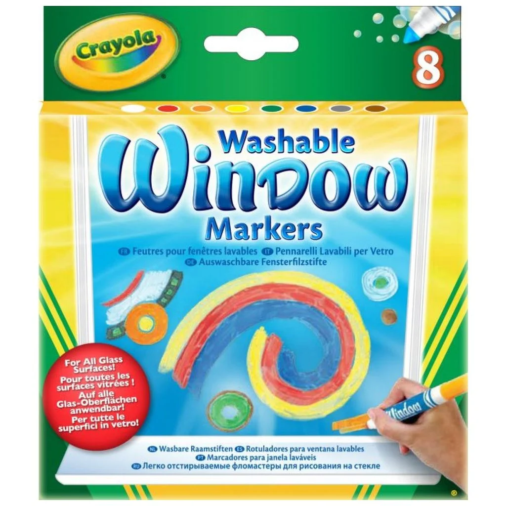 Crayola8 auswaschbare Fensterfilzstifte