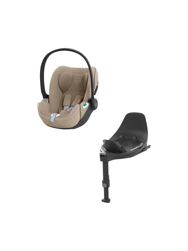 Cybex Cloud T Plus Autositz - Mit Base - Cozy Beige