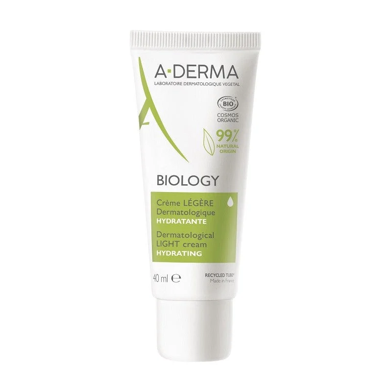 A-DERMA Biology BIO Feuchtigkeitsspendende dermatologische leichte Creme 40ml