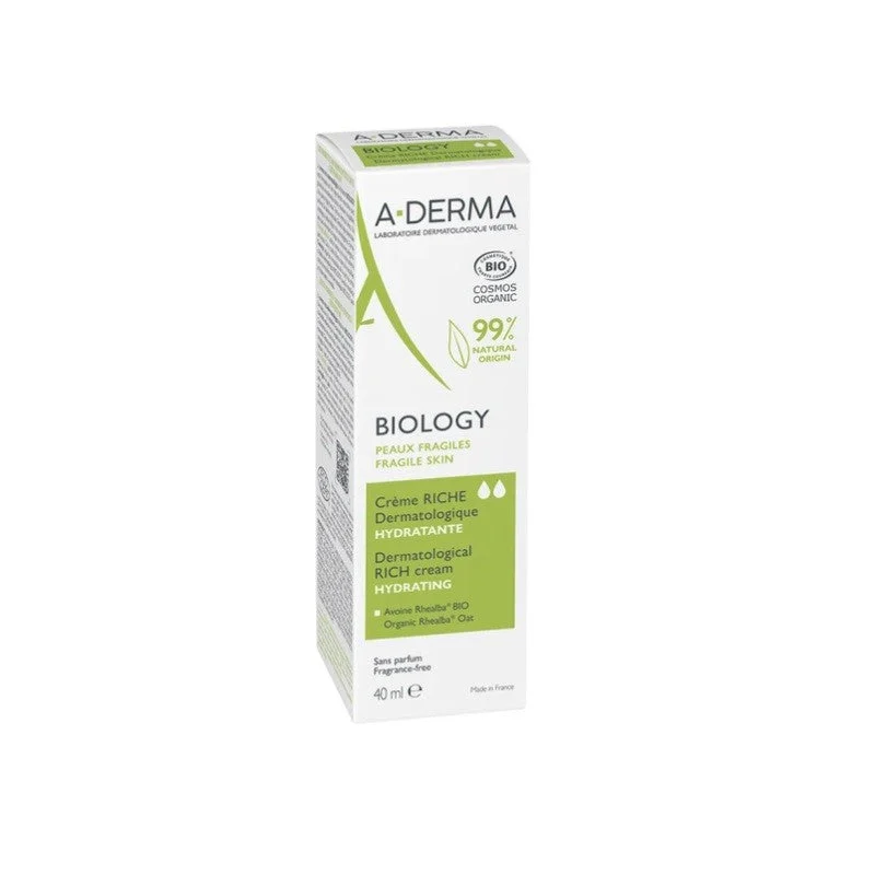 A-DERMA Biology BIO Reichhaltige dermatologische Feuchtigkeitscreme 40ml