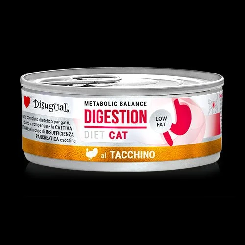 Disugual Diet Cat Digestion Low Fat Pavo Lata 85g
