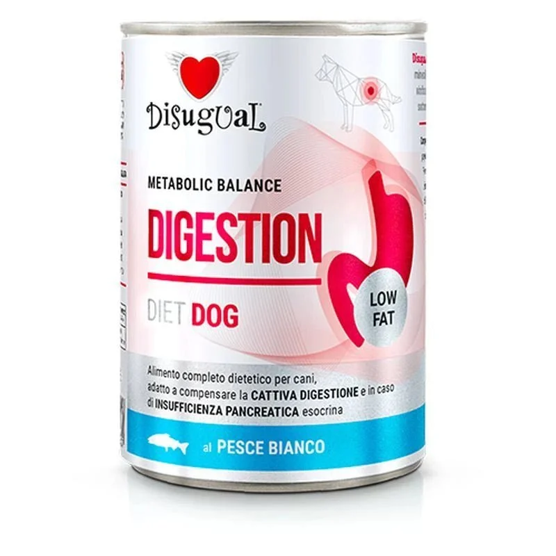 Disugual Diet Hund Verdauung Pescado Blanco 6x400gr
