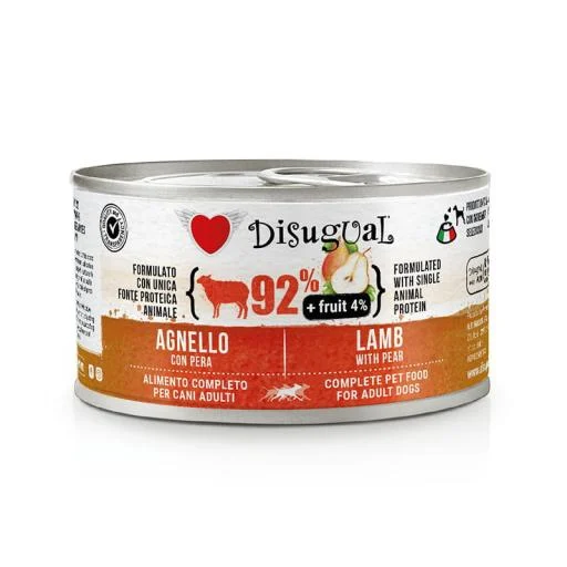Disugual Fruit Dog Cordero Pera Comida Húmeda 150g