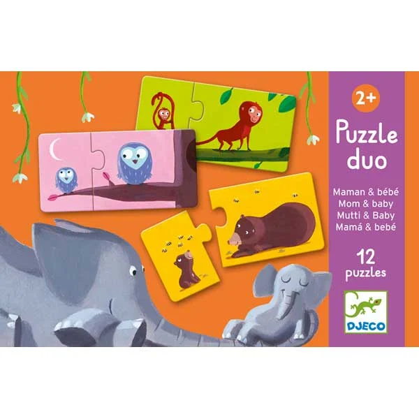 DjecoPuzzle Duo Mama und Kind