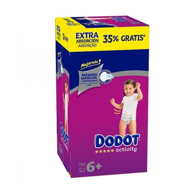 Dodot Activity Extra Box 35% Rabatt Gratis Größe 6+ 88 Einheiten