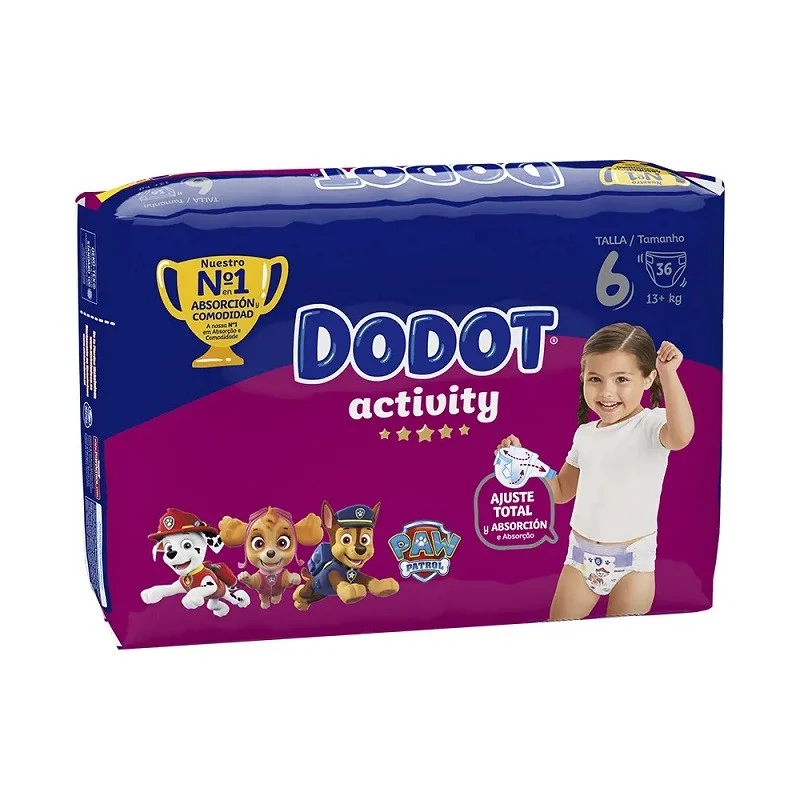 DODOT Activity Talla 6 (+13 kilos) 36 Unidades