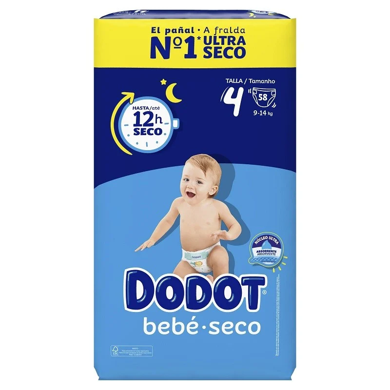 Dodot Dry Baby Vorteilspack Größe 4 (58 Stück)