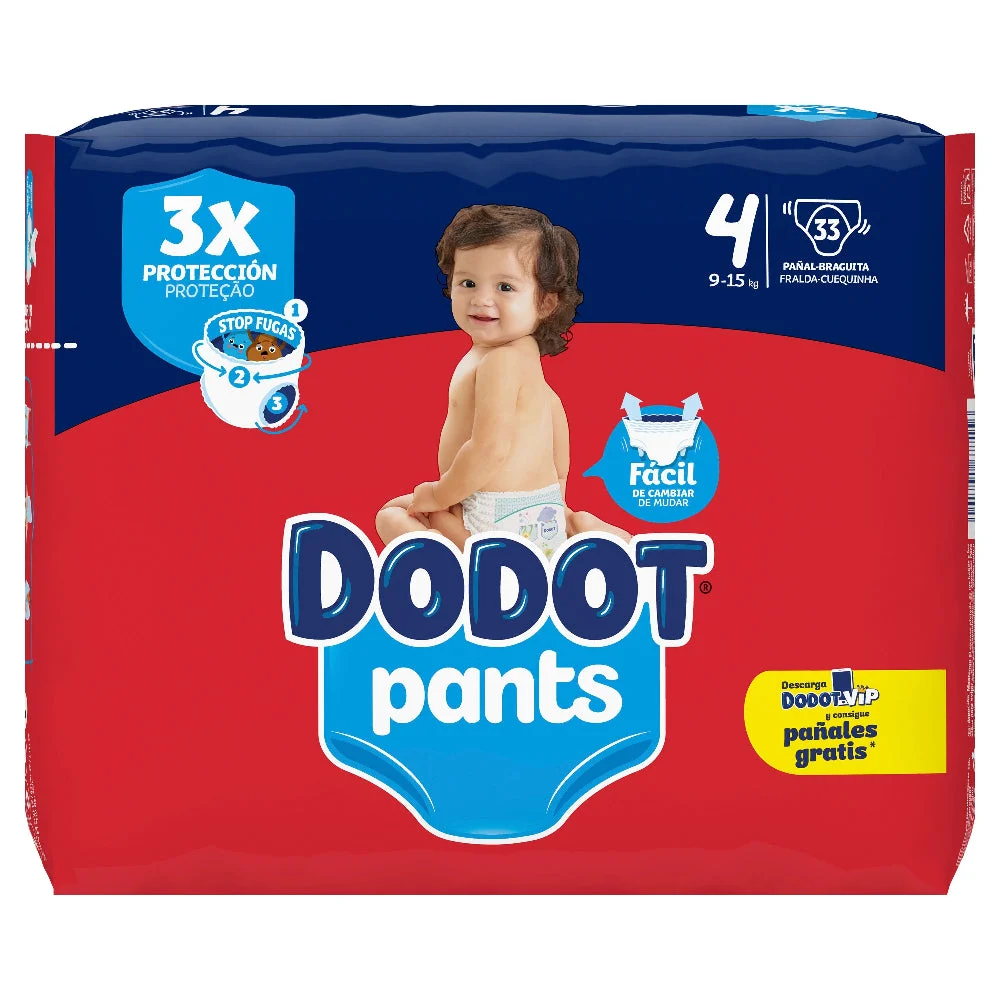 DODOT-Hosen Größe 4 (9-15 kg) 33 Einheiten