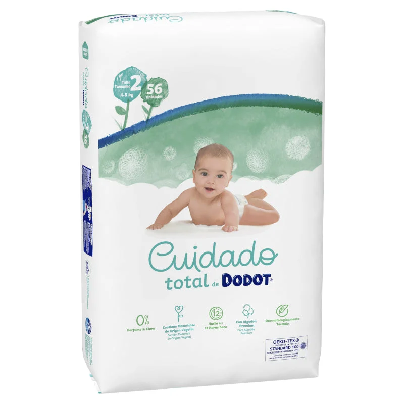 DODOT Total Care Windeln Größe 2 (4-8kg) 56 Einheiten