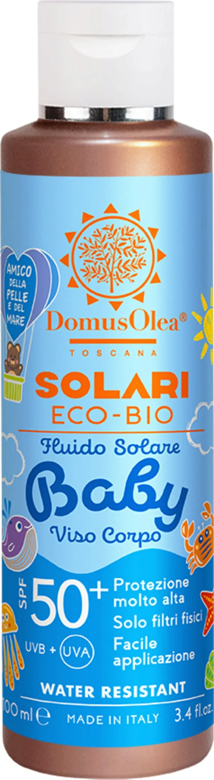 Domus Olea Toscana Sonnenfluid Baby Gesicht & Körper SPF 50+, 100 ml