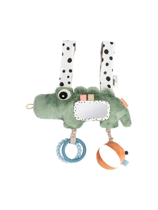 Done By Deer Croco Hängendes Aktivitätenspielzeug - Green