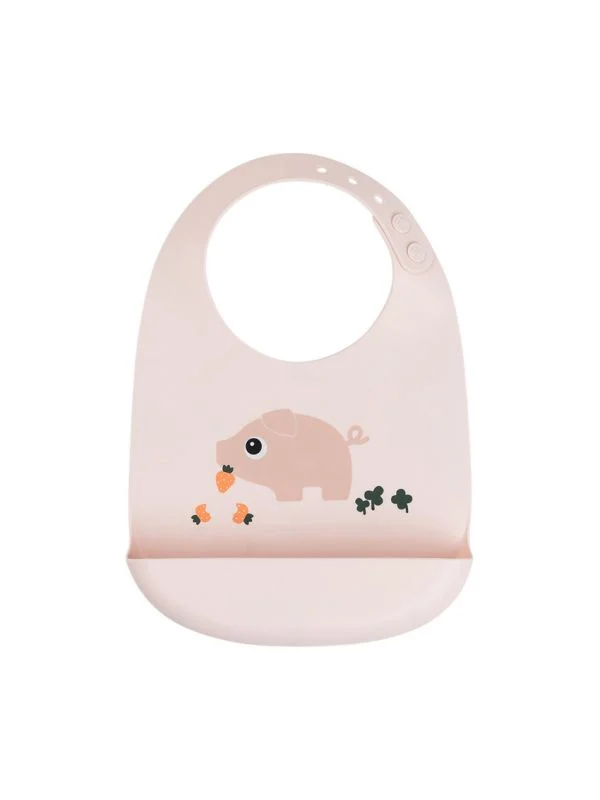 Done By Deer Pigee Lätzchen - Silikon - Powder