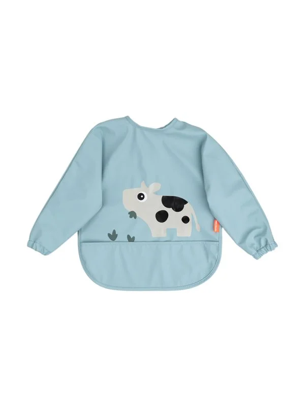 Done By Deer Tiny Farm Lätzchen mit Ärmel - Blue