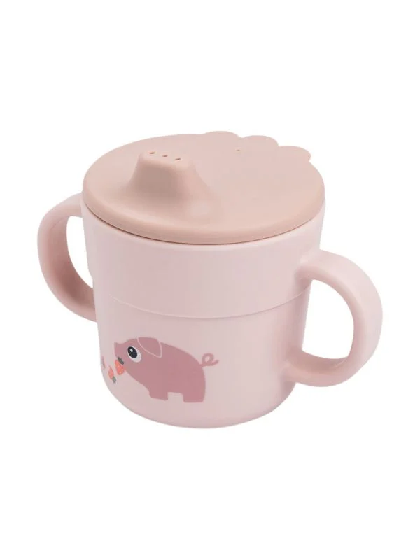 Done By Deer Tiny Farm Schnabelbecher - Powder