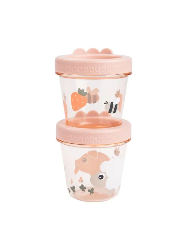 Done By Deer Tiny Farm Vorratsbehälter- 2-Pack - Powder