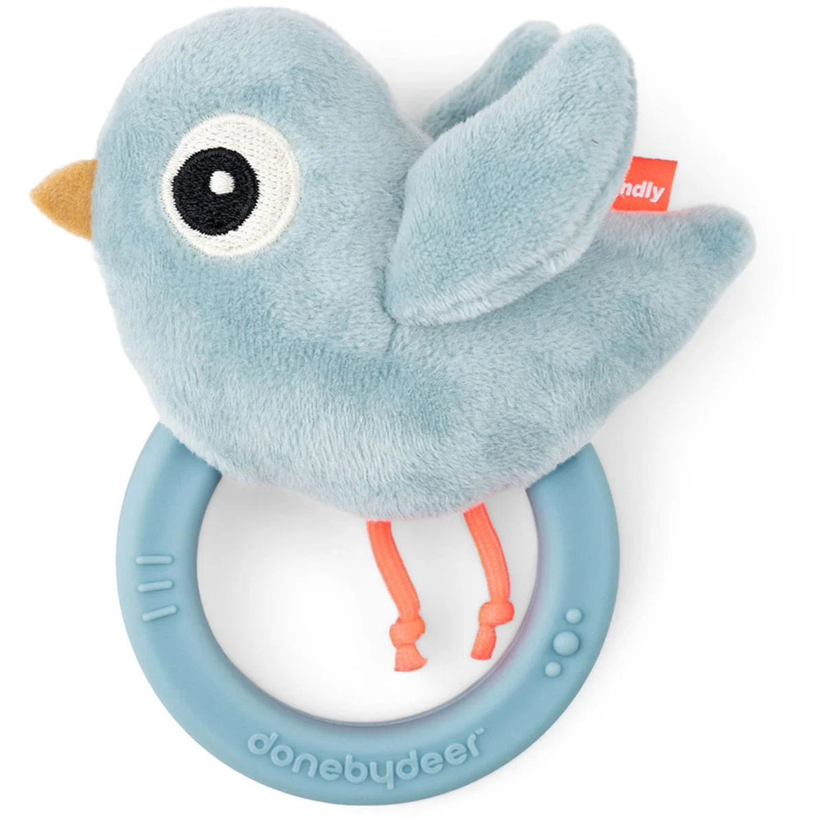 Done by DeerSensorische Rassel mit Beissring birdee blue