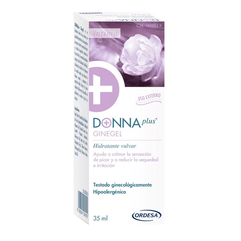 DONNA PLUS Feuchtigkeitsspendendes Ginegel für die Vulva, 35 ml