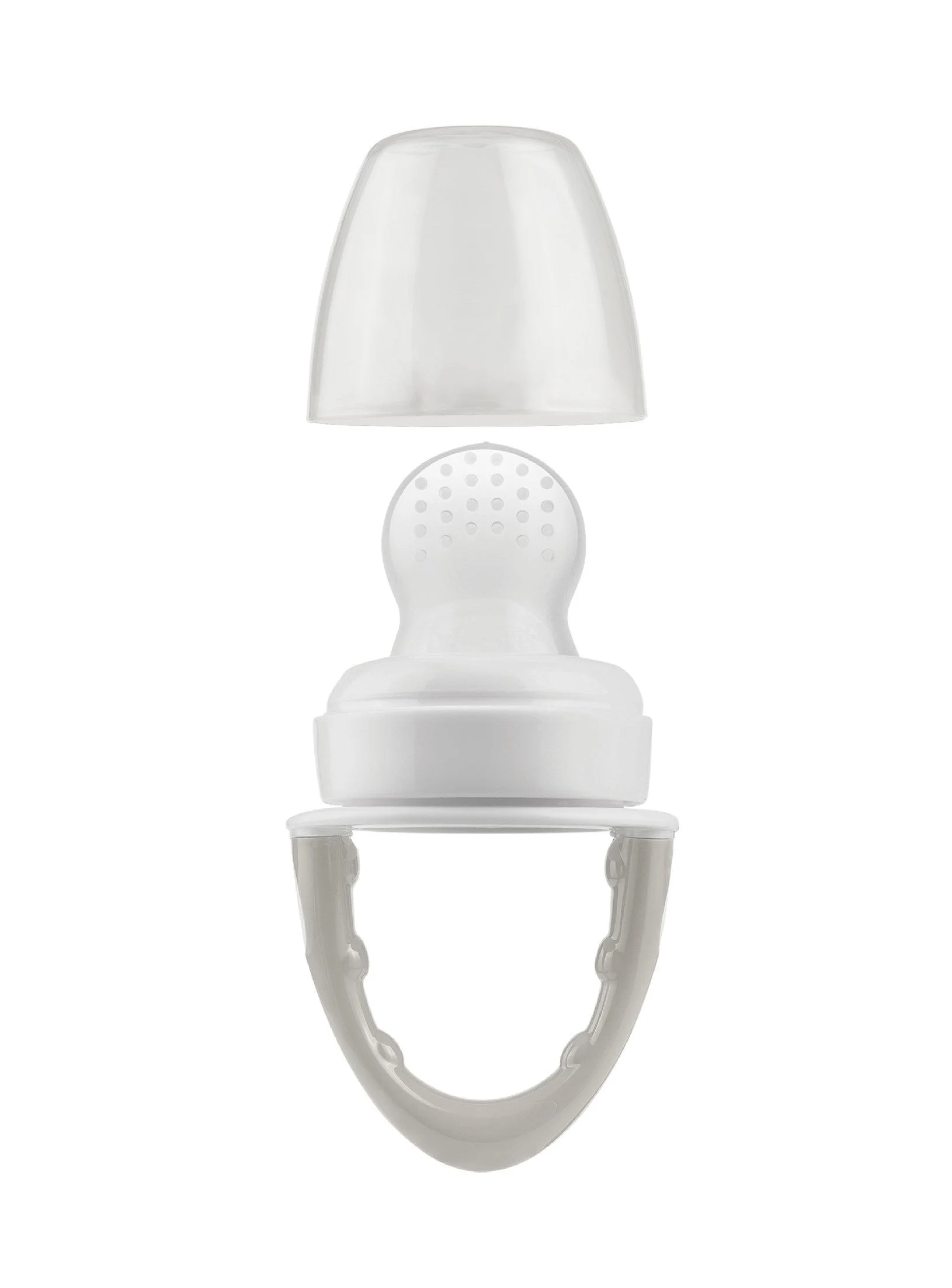 Dr Brown's Futternapf aus grauem Silikon mit Erstickungsschutz