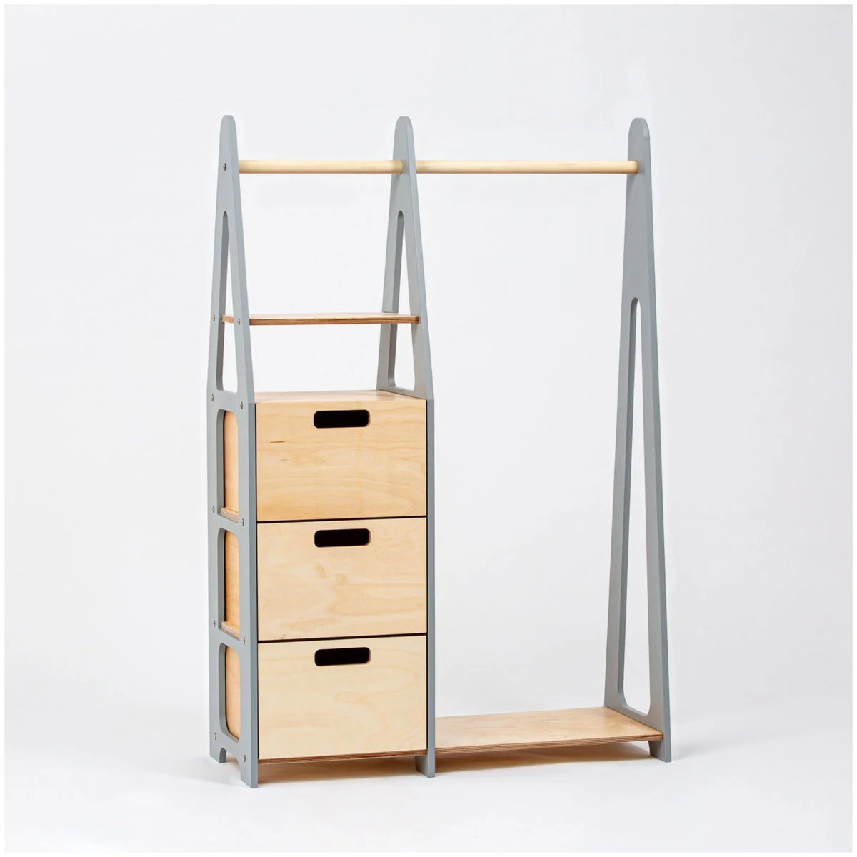 Duck WoodworksKindergarderobe mit Schubladen grey