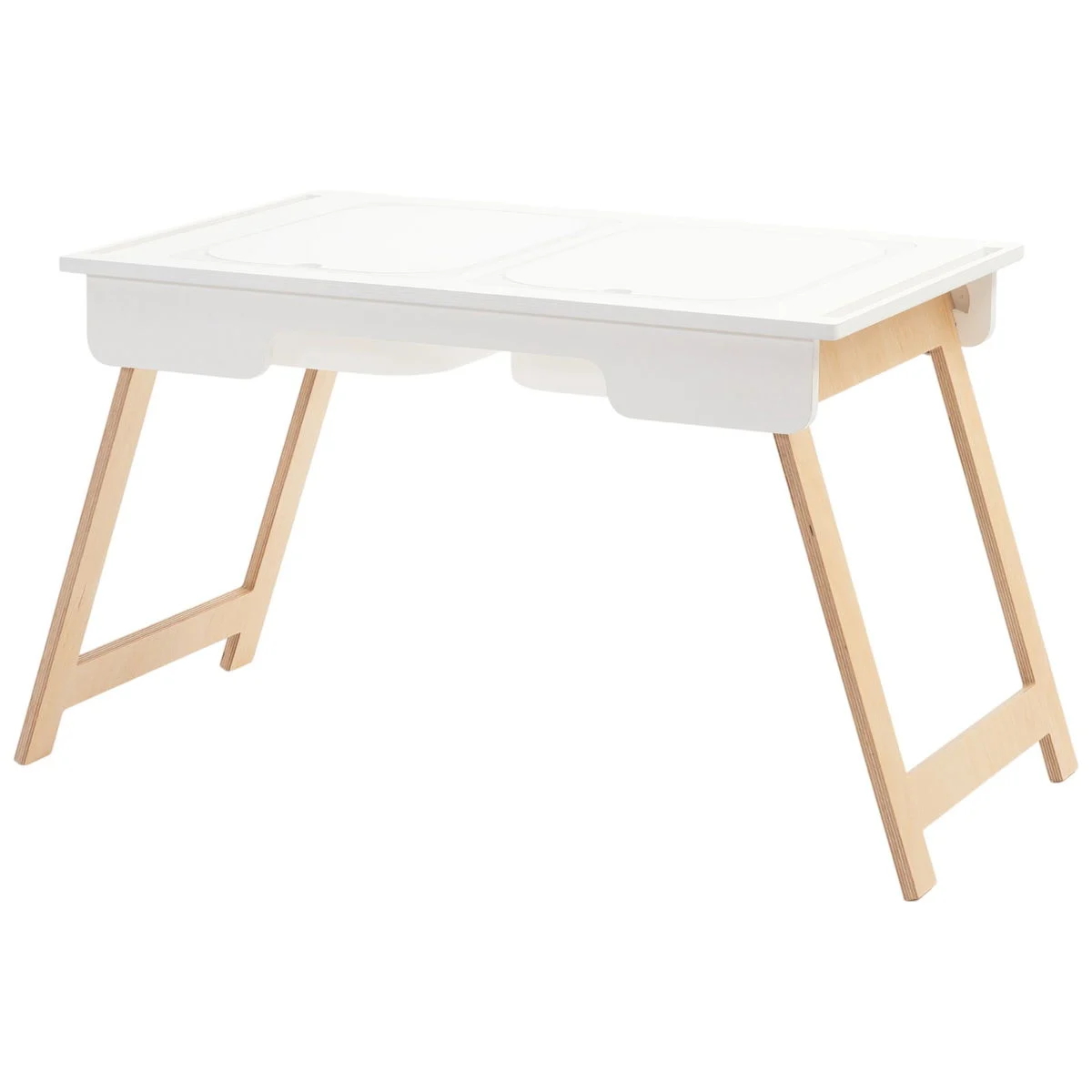 Duck WoodworksSensorik Tisch weiss mit Behälter