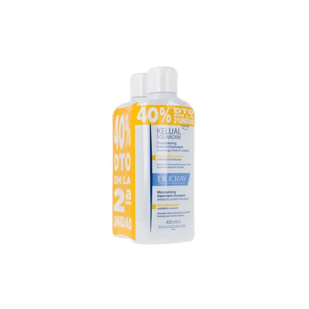 Ducray Kelual Squanorm Shampoo Schuppen Trocken Doppelpack 2x400ml