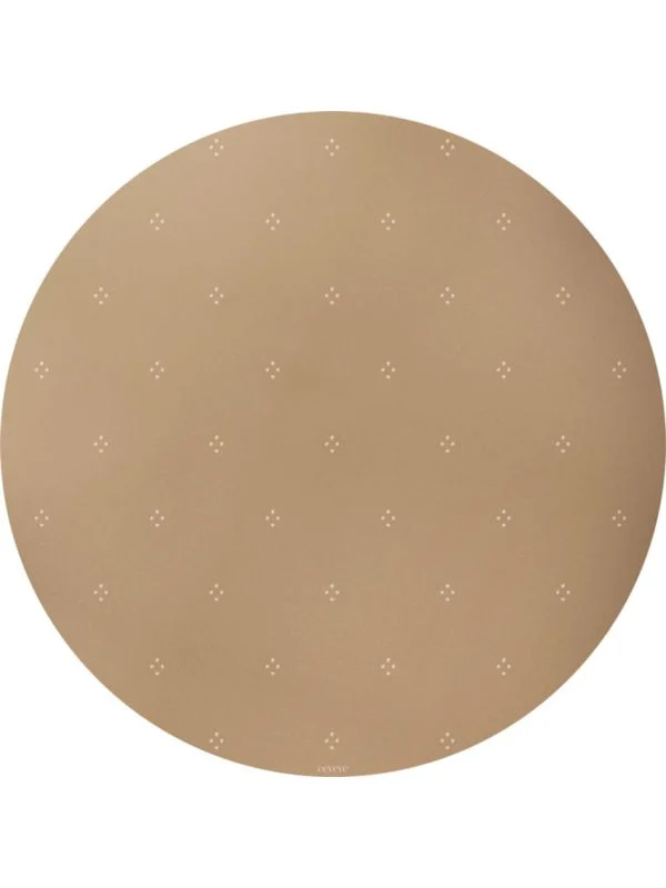 Eeveve Bodenmatte Rund - Dotted - Autumn Gold