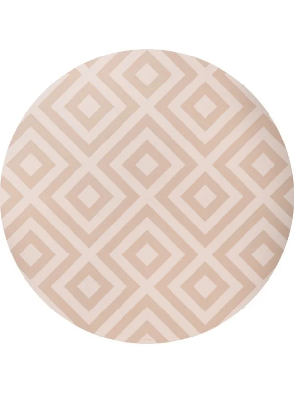 Eeveve Bodenmatte Rund - Modern Blocks - Desert Sand