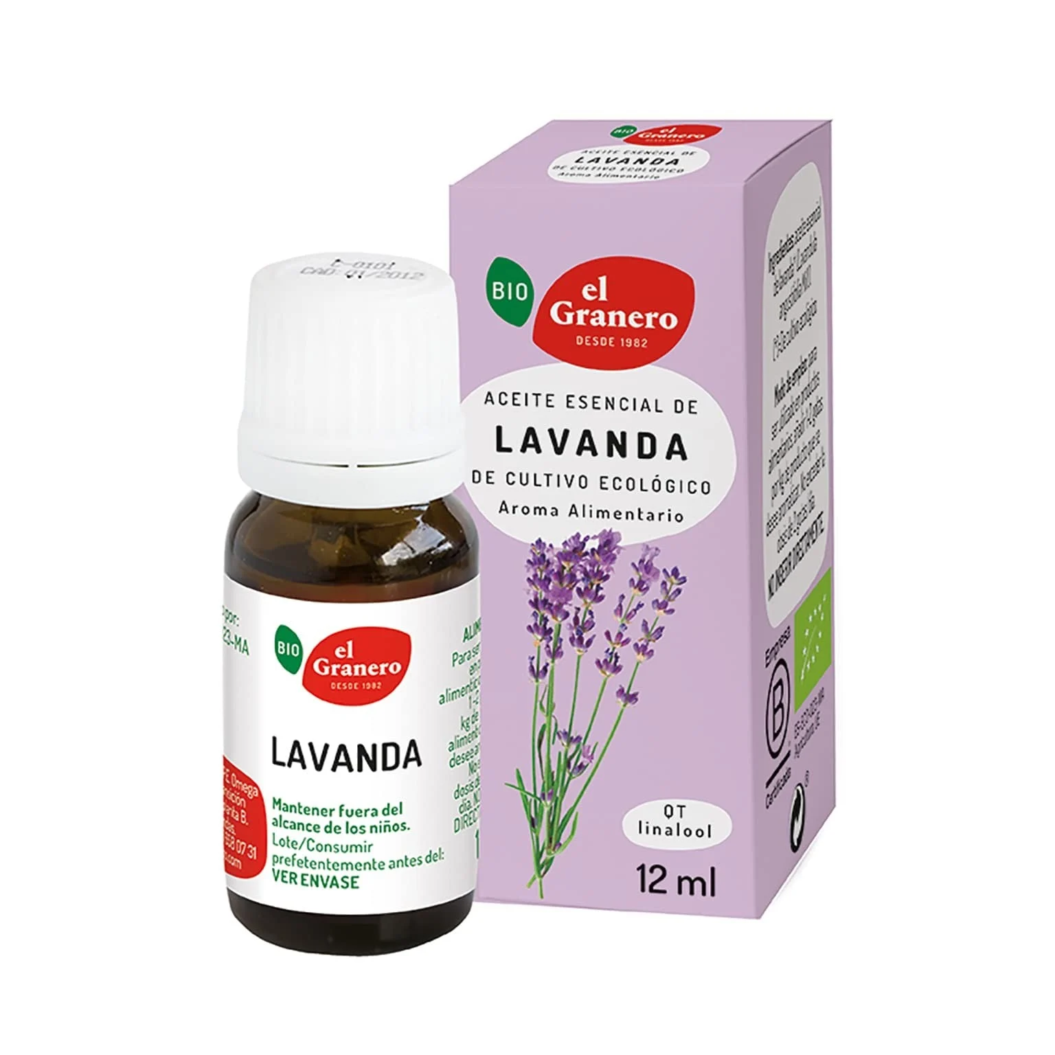 El Granero Integral Ätherisches Bio-Lavendelöl 12 ml