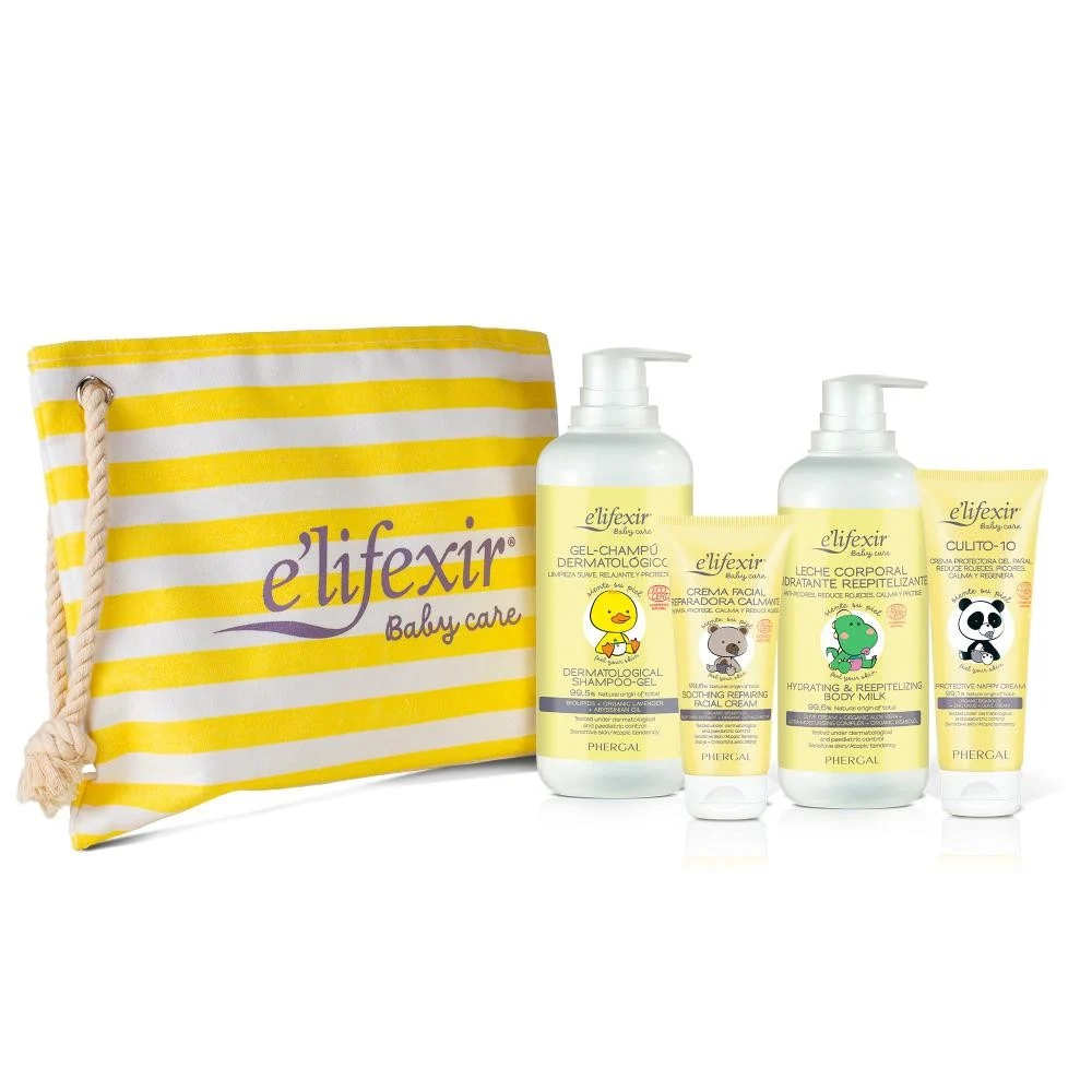 ELIFEXIR Baby Care Cofre Mi Abracito Shampoo-Gel + Körpermilch + Windelbereichscreme