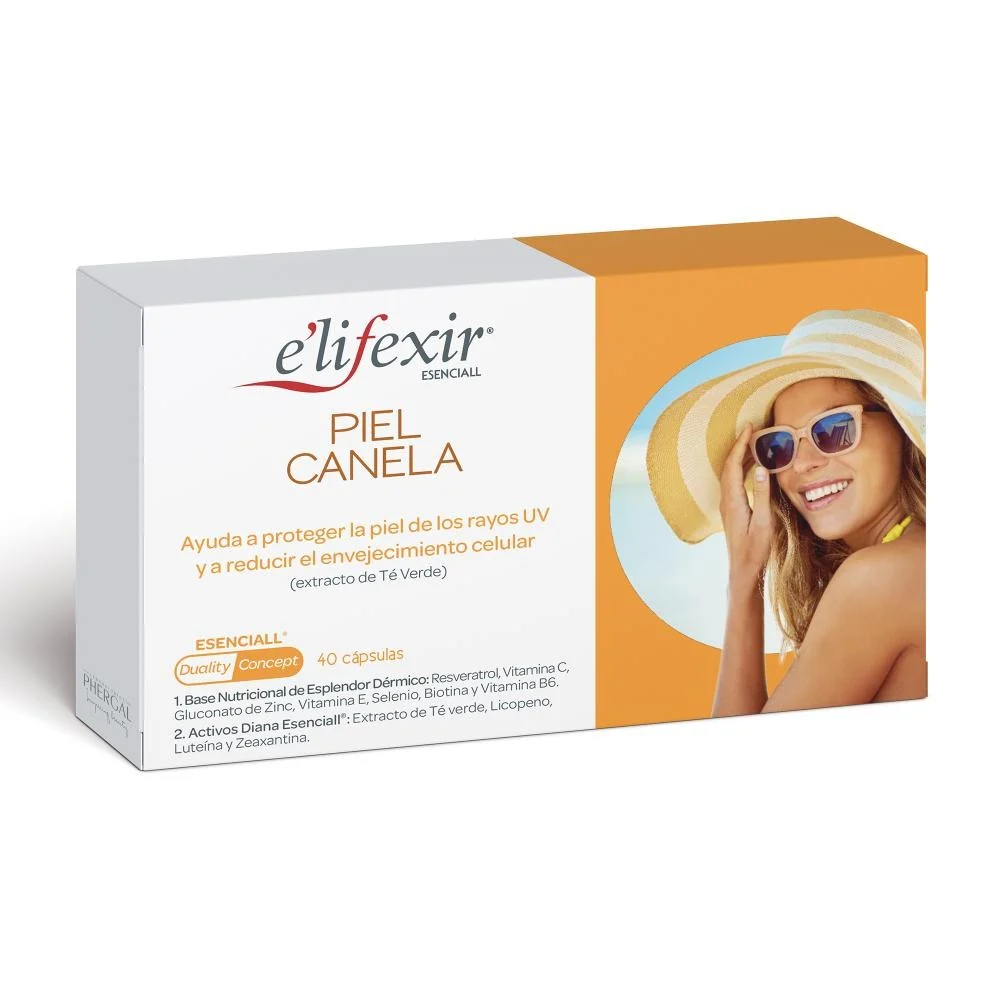 ELIFEXIR Esenciall Skin Zimt Nahrungsergänzungsmittel 40 Kapseln