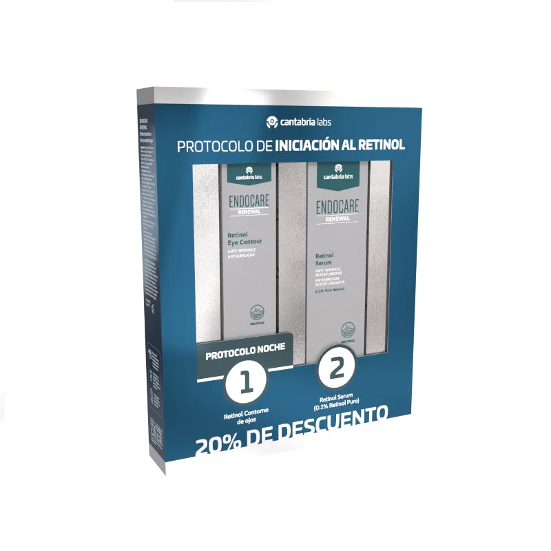 Endocare Pack Erneuerung 02% Serum 30 ml + Erneuerung Retinol Augenkontur 15 ml
