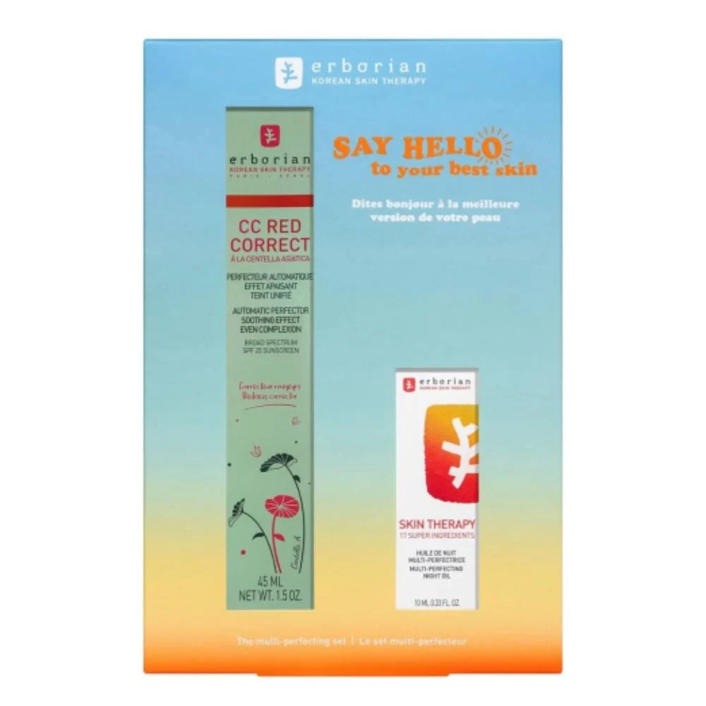 Erborian Kit Hauttherapie 10 ml + CC Rot Korrektur 45 ml