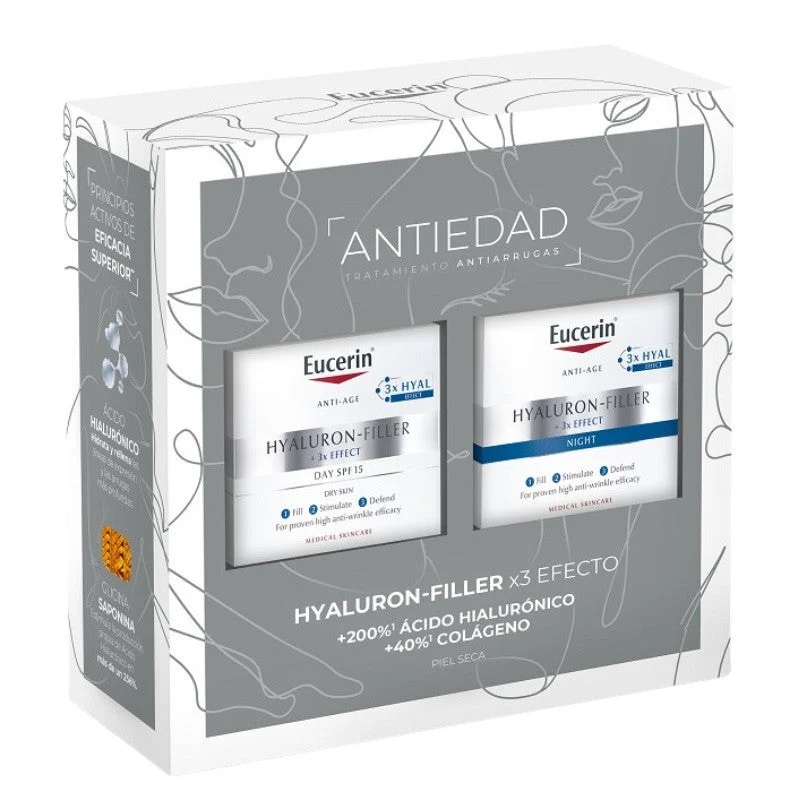 EUCERIN Brust Hyaluron-Filler Trockene Haut: Tagescreme LSF 15 50ml + Nachtcreme 50ml