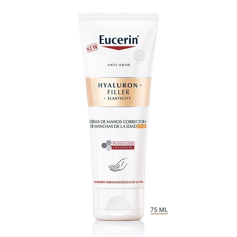 EUCERIN Hyaluron-Filler +Elasticity Handcreme Hautunreinheiten LSF30 (75ml)